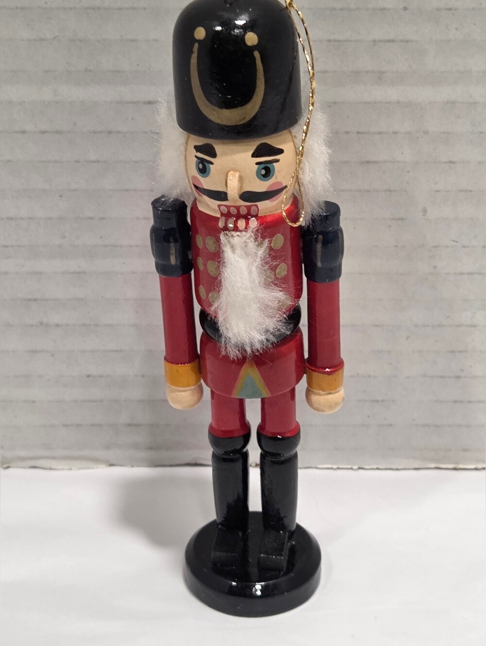 Vintage Nutcracker Wooden Christmas Ornament
